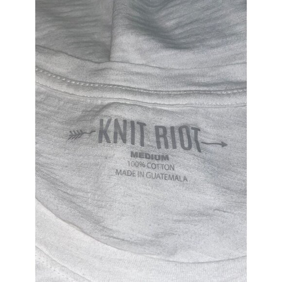 Knit Riot Pink Floyd 1972 US Tour Throw Back Burn Out White Shirt Women's Medium - Picture 3 of 4